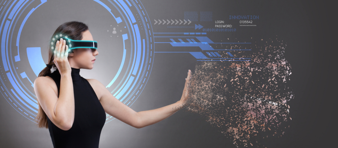 Woman looking for the future of business communications